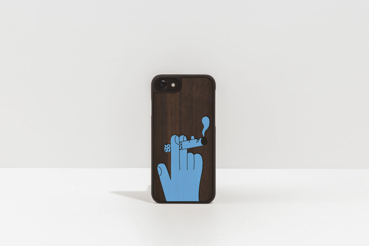 Geometric Bang's iPhone cover for Wood'd Design